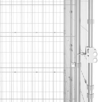 Outdoor Dog Kennel Galvanised Steel 9.68 m² | HipoMarket