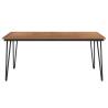 Garden Table with Hairpin Legs | Solid Wood Acacia