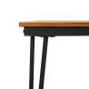 Garden Table with Hairpin Legs | Solid Wood Acacia