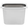 Gastronorm Containers 4 pcs GN 1/4 Stainless Steel - Durable & Versati