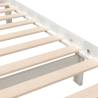 White Solid Wood Bed Frame 140x190 cm - Stylish & Durable