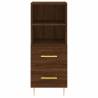 Stylish Highboard Brown Oak - Engineered Wood | HipoMarket