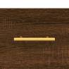 Stylish Highboard Brown Oak - Engineered Wood | HipoMarket