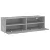 Concrete Grey TV Wall Cabinet - 100x30x30 cm | Hipomarket