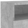 Concrete Grey TV Wall Cabinet - 100x30x30 cm | Hipomarket