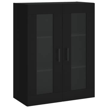 Stylish Highboard Black 69.5x34x180 cm | Hipo Market