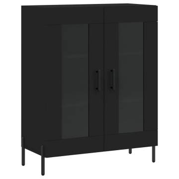 Stylish Highboard Black 69.5x34x180 cm | Hipo Market