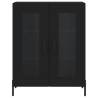 Stylish Highboard Black 69.5x34x180 cm | Hipo Market