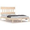 Solid Wood Bed Frame 120x190 cm Small Double | Hipomarket