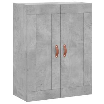 Stylish Highboard Concrete Grey - 69.5x34x180 cm | HipoMarket