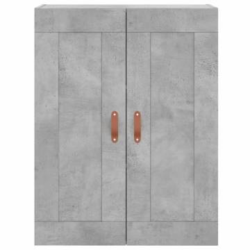 Stylish Highboard Concrete Grey - 69.5x34x180 cm | HipoMarket