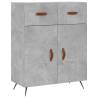 Stylish Highboard Concrete Grey - 69.5x34x180 cm | HipoMarket