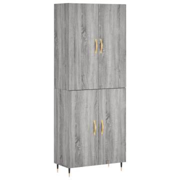 Highboard Grey Sonoma | Stylish Engineered Wood Storage