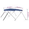 4 Bow Bimini Top Blue 243x196x137 cm - Durable & UV Resistant