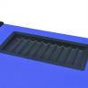 10-Player Poker Table with Dealer Area & Chip Tray - Blue