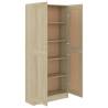 Stylish Book Cabinet in Sonoma Oak - 82.5x30.5x185.5 cm