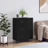 Sideboard Black 69.5x34x90 cm Engineered Wood Colour black Quantity in Package 1 