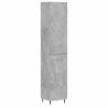 Stylish Highboard Concrete Grey - 34.5x34x180 cm