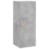 Stylish Highboard Concrete Grey - 34.5x34x180 cm