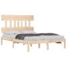 Solid Wood King Size Bed Frame 150x200 cm | Hipomarket