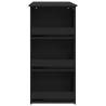 Bar Table with Storage Rack - Black, 102x50 cm | Hipo Market