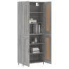 Highboard Grey Sonoma - Stylish Storage Solution 69.5x34x180 cm