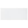 High Gloss White Bookshelf Boards - 4 pcs | 100x50 cm