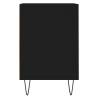 Stylish Black TV Cabinet - 100x35x55 cm Engineered Wood