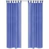 Voile Curtains 2 pcs 140x225 cm Royal Blue Colour royal blue Size 140 x 225 cm Quantity in Package 2 