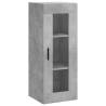 Stylish Highboard in Concrete Grey - 34.5x34x180 cm