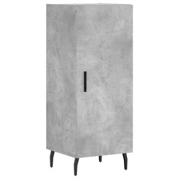 Stylish Highboard in Concrete Grey - 34.5x34x180 cm