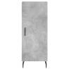 Stylish Highboard in Concrete Grey - 34.5x34x180 cm