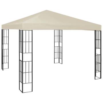 Elegant 3x3 m Cream Gazebo - Perfect for Outdoor Gatherings