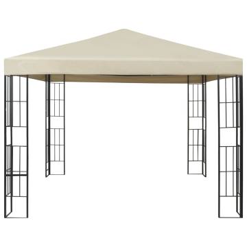 Elegant 3x3 m Cream Gazebo - Perfect for Outdoor Gatherings