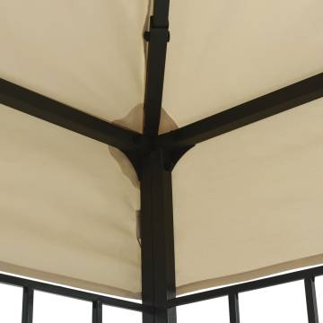 Elegant 3x3 m Cream Gazebo - Perfect for Outdoor Gatherings