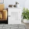 Stylish White Dog Crate Furniture - 55x75x65 cm | Hipo Market