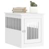 Stylish White Dog Crate Furniture - 55x75x65 cm | Hipo Market