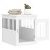 Stylish White Dog Crate Furniture - 55x75x65 cm | Hipo Market