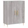 Stylish Grey Sonoma Highboard | 69.5x34x180 cm Engineered Wood