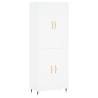 Stylish Highboard White 69.5x34x180 cm - Hipomarket