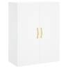 Stylish Highboard White 69.5x34x180 cm - Hipomarket