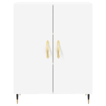 Stylish Highboard White 69.5x34x180 cm - Hipomarket