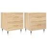 Sonoma Oak Bedside Cabinets - Set of 2 | HipoMarket UK