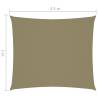 Sunshade Sail Oxford Fabric 2x2.5m Beige - Protect from Sun & Rain