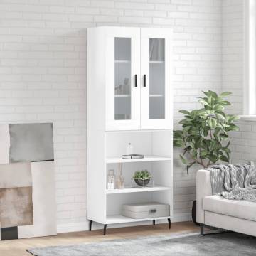 Highboard High Gloss White - Stylish Storage Solution | HipoMarket