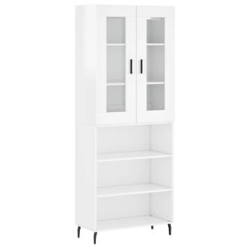 Highboard High Gloss White - Stylish Storage Solution | HipoMarket