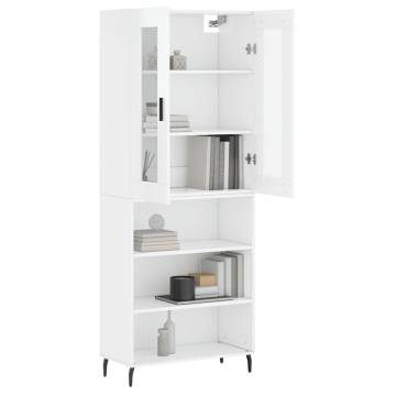 Highboard High Gloss White - Stylish Storage Solution | HipoMarket