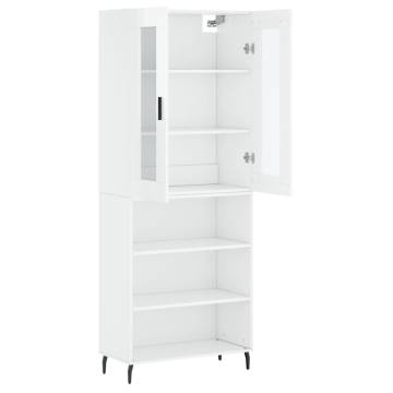 Highboard High Gloss White - Stylish Storage Solution | HipoMarket