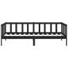 Day Bed Black Solid Pinewood 90x200 cm | Hipomarket