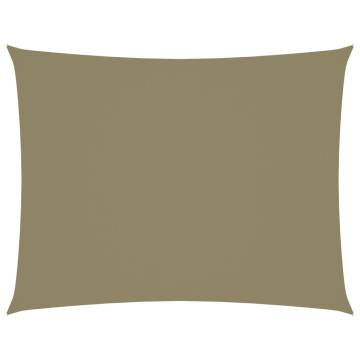 Sunshade Sail Oxford Fabric 2.5x4 m Beige - UV & Water Resistant